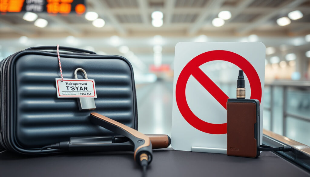 TSA Bans Hair Straighteners and Vapes: New Checked Bag Rules